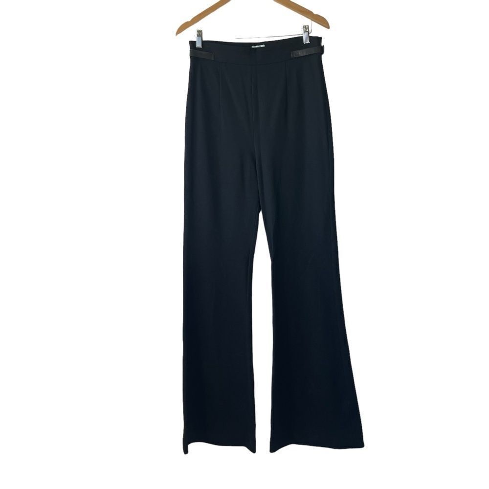 Tracy Reese New York Black Flare Leg Trouser Style Pants Sz 10